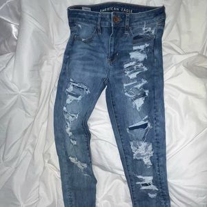 American Eagle Ripped Skinny Jeans